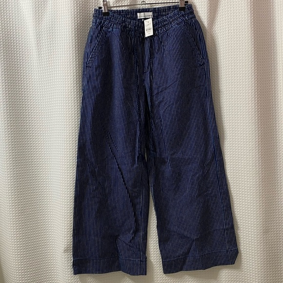 NWT LOFT High Waisted Pinstripe Wide Leg Pants - Picture 1 of 5